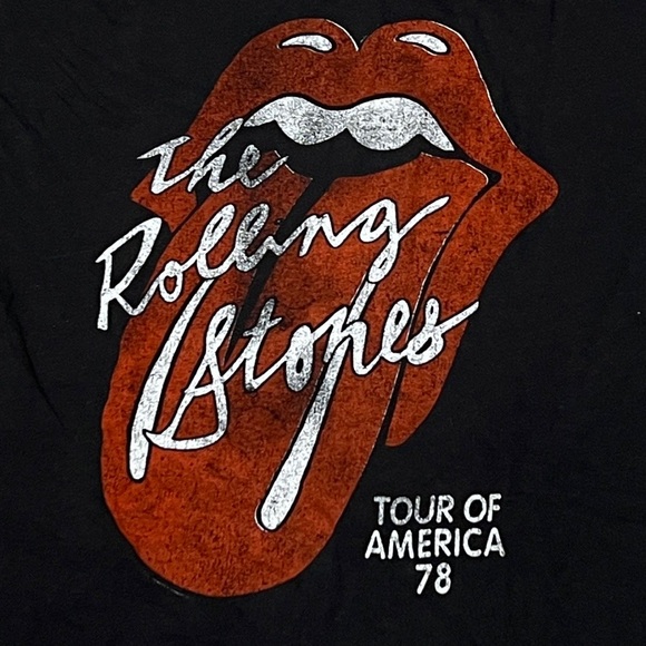 The Rolling Stones Tour of America 1978 Retro Rock n' Roll Music Tshirt - Picture 2 of 5